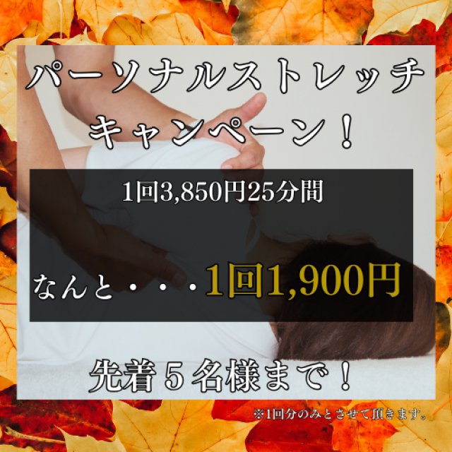 札幌パーソナルジム ｜ストレッチキャンペーン！